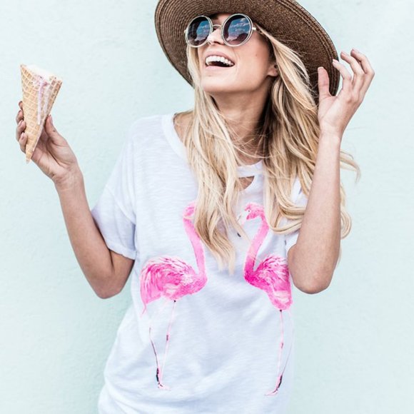 Flirty Flamingo Tee - Picture 4 of 4